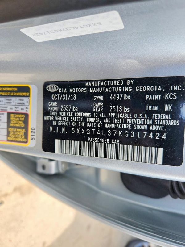 2019 KIA OPTIMA LX, S