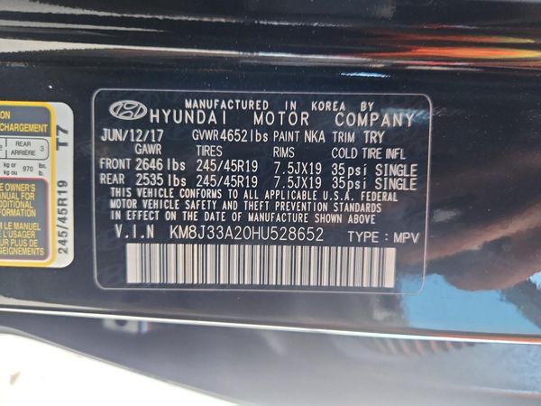 2017 HYUNDAI TUCSON