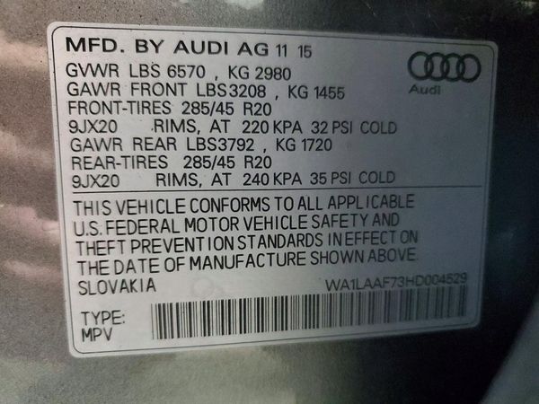 2017 AUDI Q7