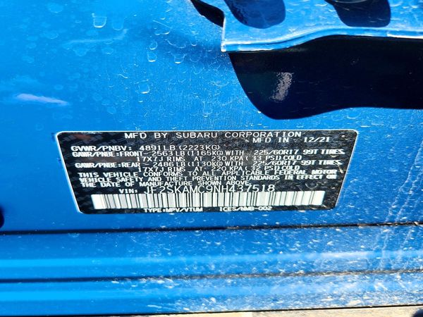 2022 SUBARU FORESTER