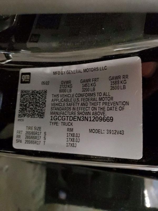 2022 CHEVROLET COLORADO Z71