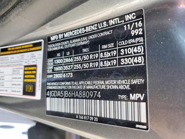 2017 MERCEDES-BENZ GLE GLE350