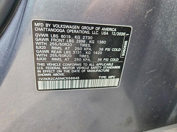 2021 VOLKSWAGEN ATLAS