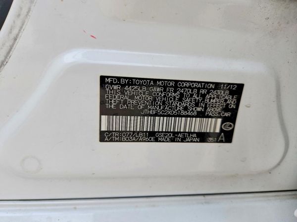 2013 LEXUS IS