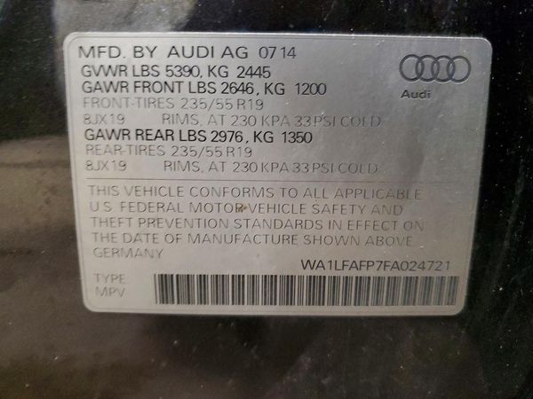 2015 AUDI Q5