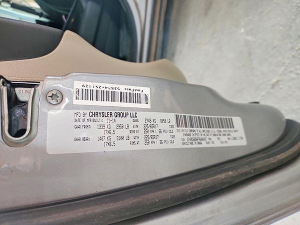 2015 DODGE CARAVAN SE — VINS