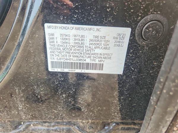 2020 ACURA MDX SH-AWD TECH 7P