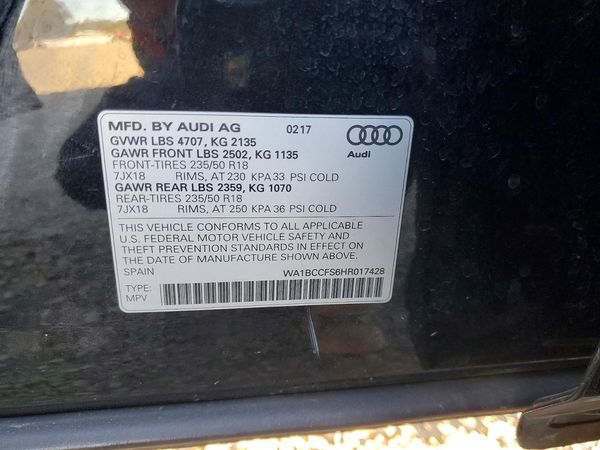 2017 AUDI Q3