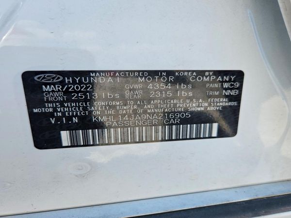 2022 HYUNDAI SONATA