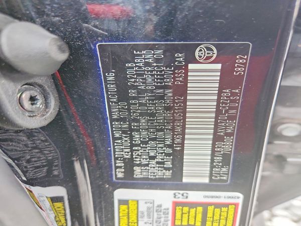 2020 TOYOTA CAMRY XSE