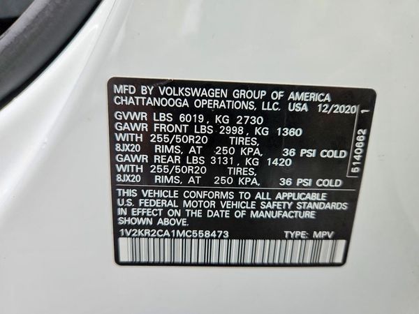 2021 VOLKSWAGEN ATLAS