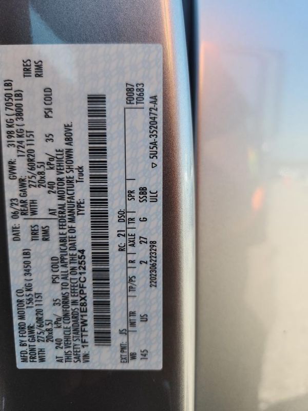 2023 FORD F150 SuperCrew