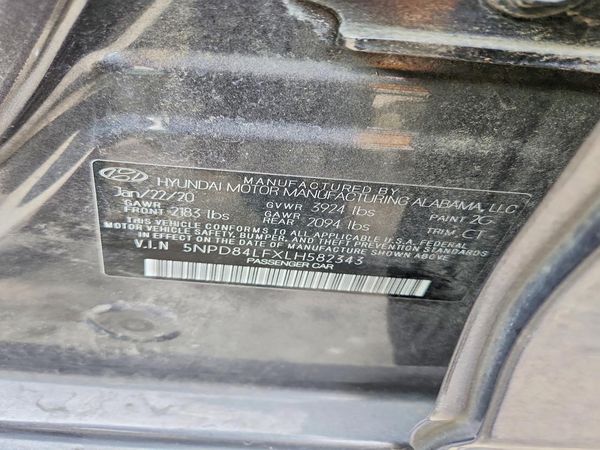 2020 HYUNDAI ELANTRA