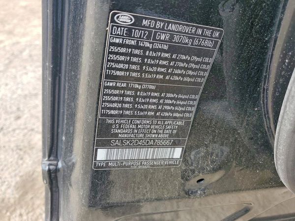 2013 LAND ROVER RANGEROVER HSE LUX