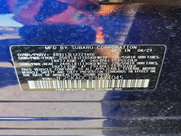 2023 SUBARU FORESTER Sport ES Base, SMART