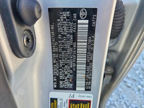 2015 TOYOTA CAMRY