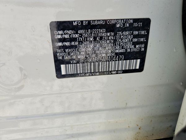 2022 SUBARU FORESTER Premium