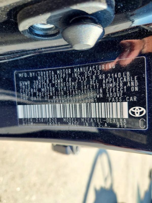 2023 TOYOTA COROLLA