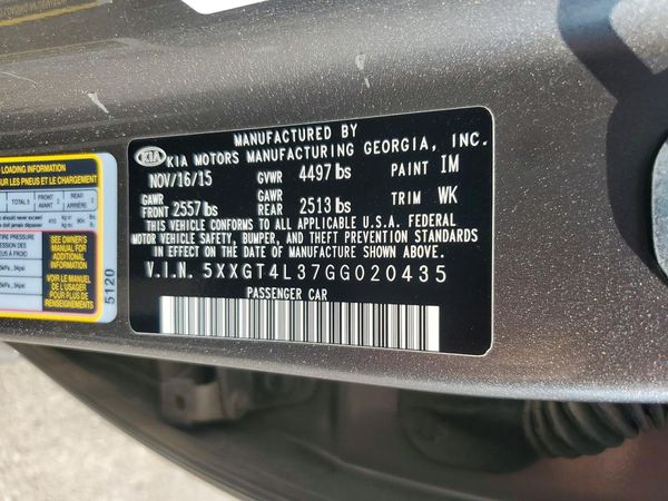 2016 KIA OPTIMA