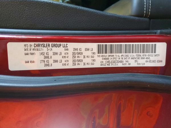 2014 DODGE DURANGO Citadel