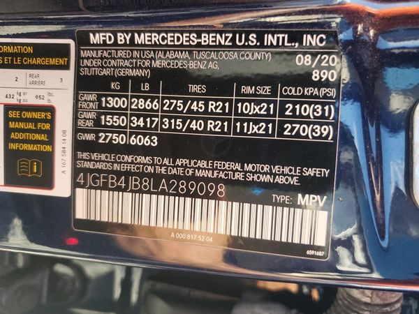 2020 MERCEDES-BENZ GLE GLE350
