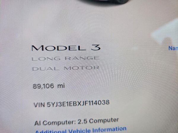 2018 TESLA MODEL 3