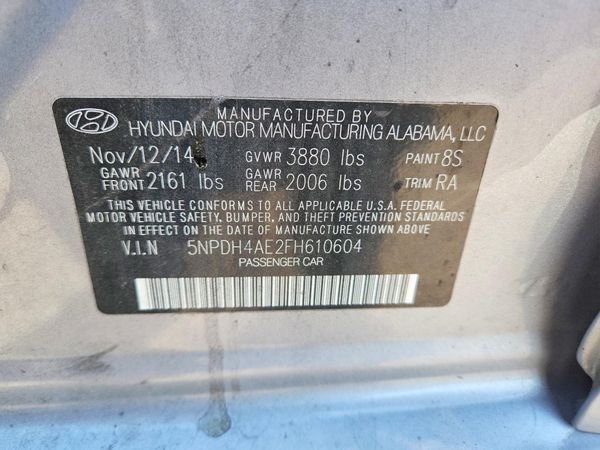2015 HYUNDAI ELANTRA