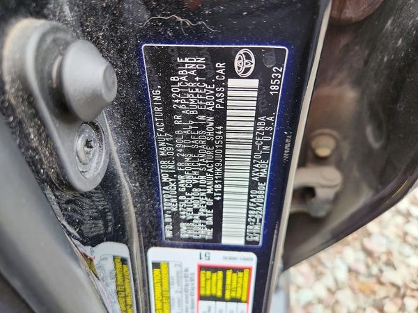 2018 TOYOTA CAMRY L/LE/SE/XLE