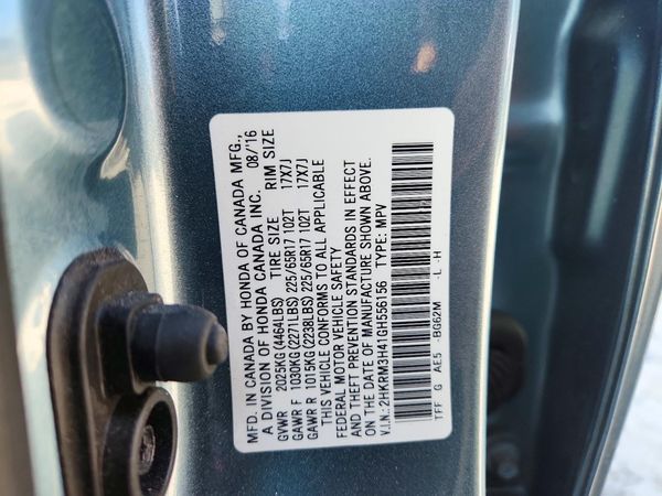2016 HONDA CRV SE