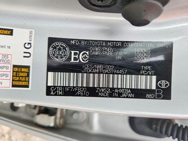 2021 TOYOTA PRIUS