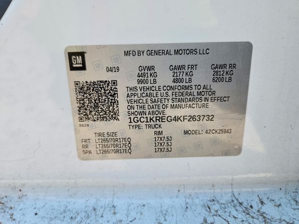 2019 CHEVROLET SILVERADO Work Truck/Fleet/Base