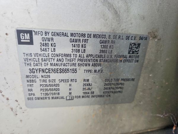 2014 CADILLAC SRX Performance
