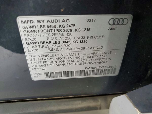 2018 AUDI Q5 quattro Premium Plus