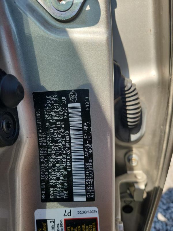 2015 TOYOTA CAMRY