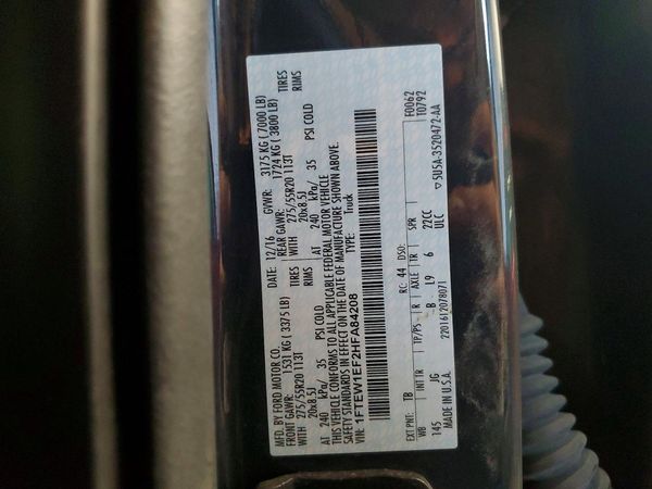 2017 FORD F150 SuperCrew