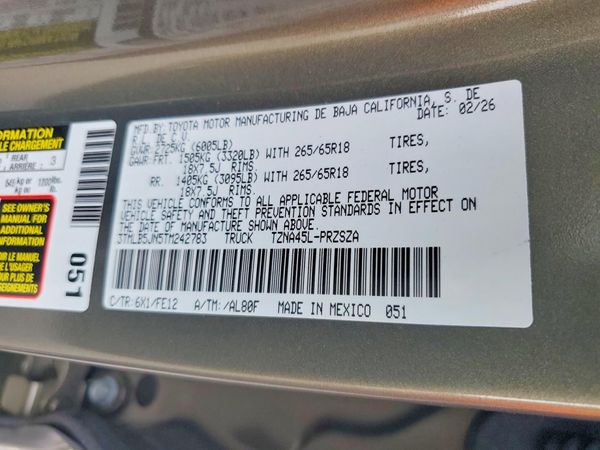 2026 TOYOTA TACOMA