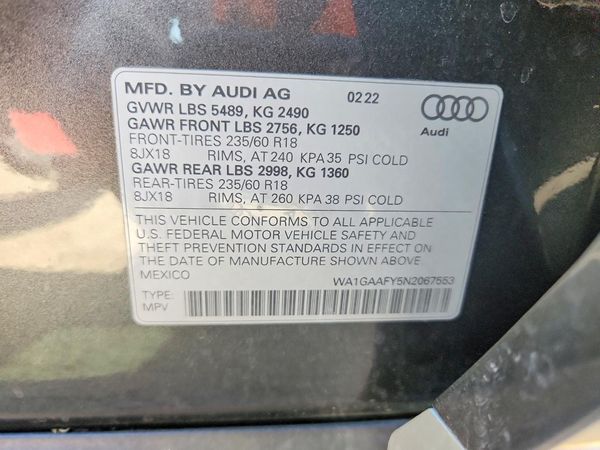 2022 AUDI Q5
