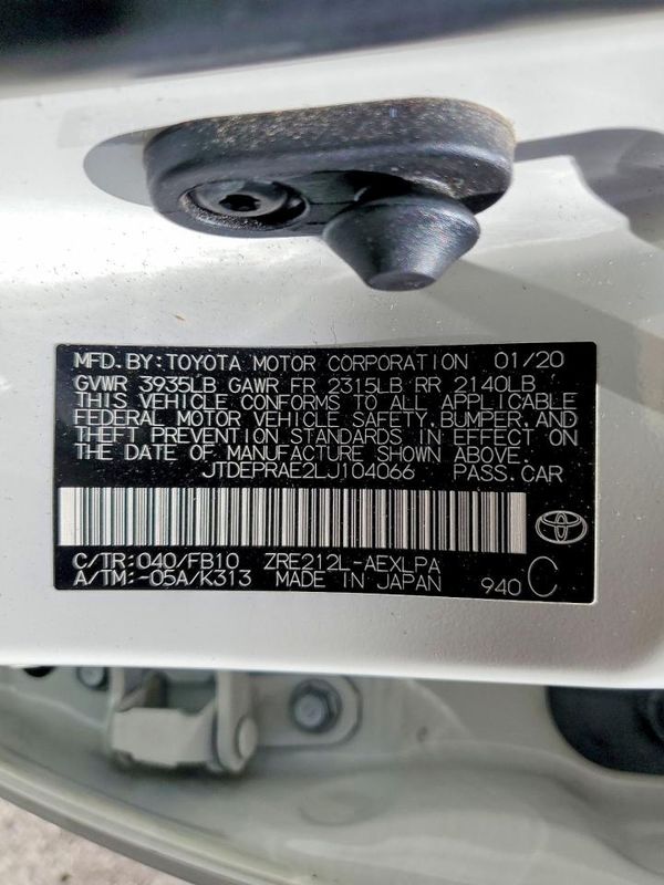 2020 TOYOTA COROLLA LE