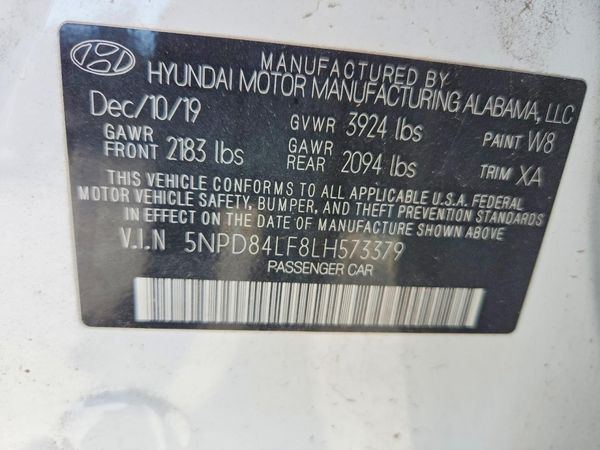 2020 HYUNDAI ELANTRA