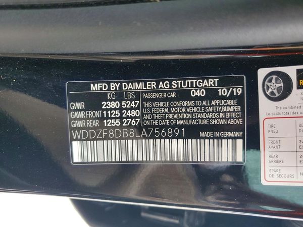 2020 MERCEDES-BENZ E