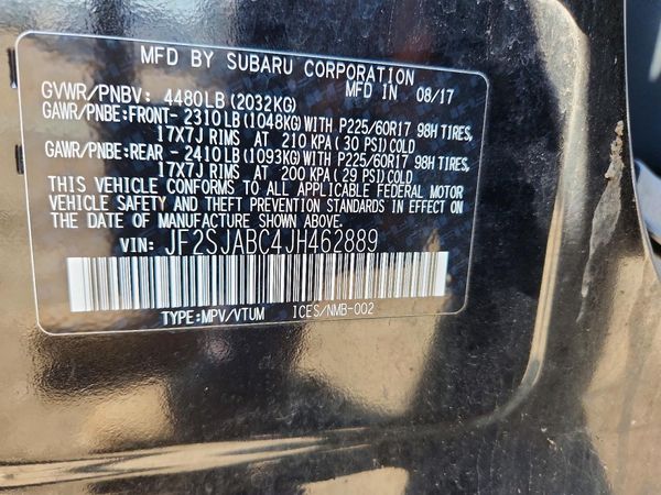 2018 SUBARU FORESTER
