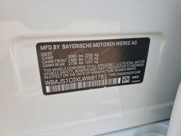 2020 BMW 540