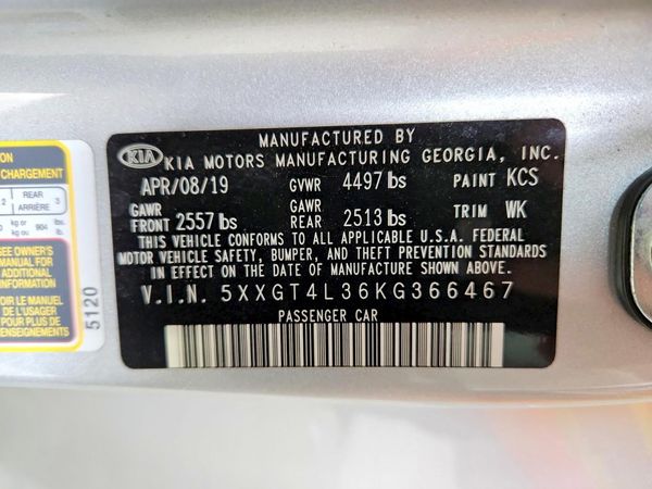 2019 KIA OPTIMA