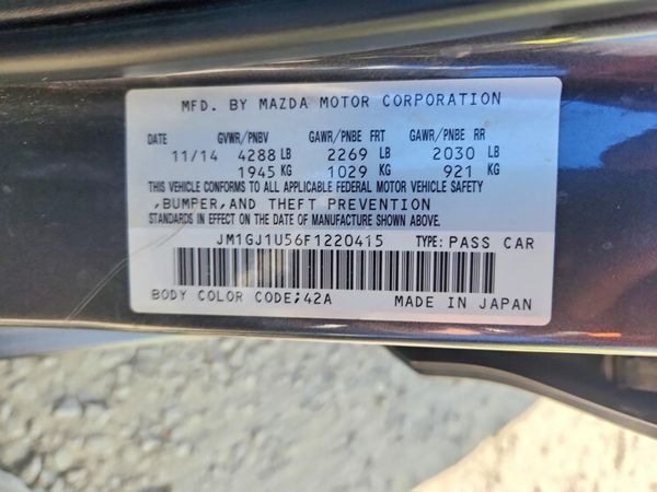 2015 MAZDA 6 Sport/GX
