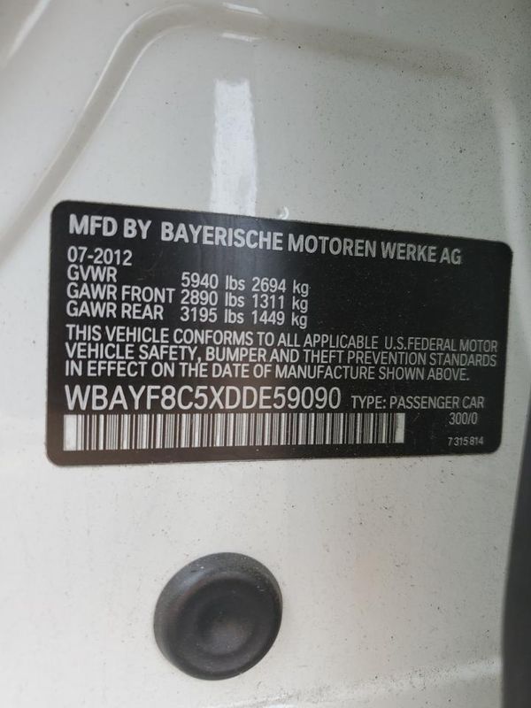 2013 BMW 750
