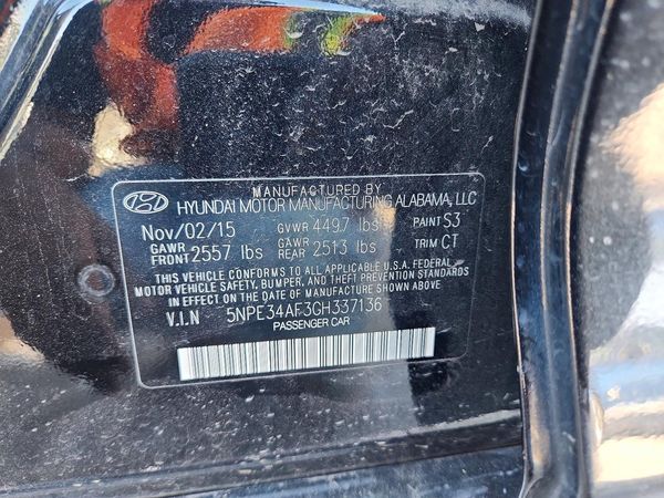 2016 HYUNDAI SONATA