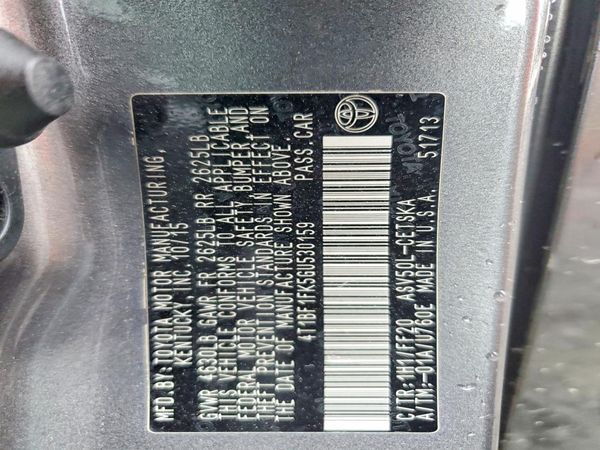 2016 TOYOTA CAMRY