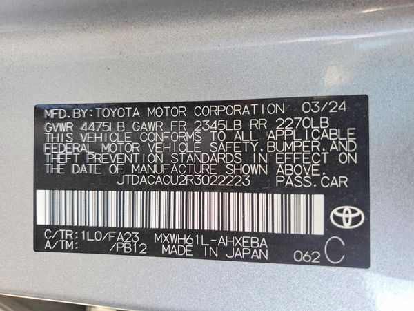 2024 TOYOTA PRIUS
