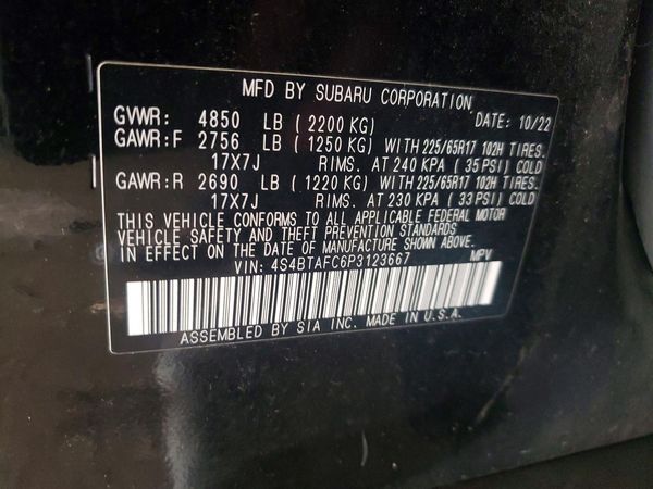 2023 SUBARU OUTBACK Premium