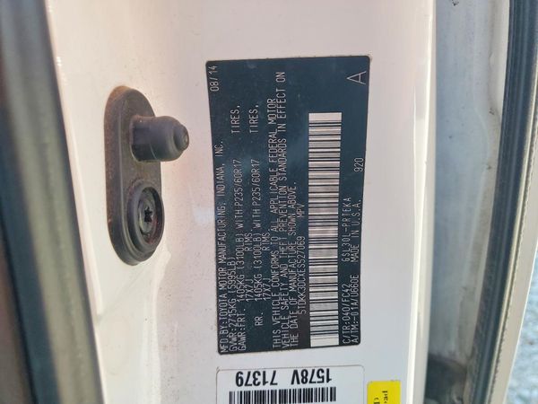 2014 TOYOTA SIENNA